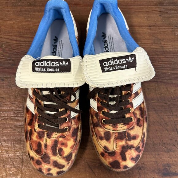 Adidas x Wales Bonner Samba Pony Sneaker Leopard Print Men's 9 Women's 10 - Picture 7 of 14
